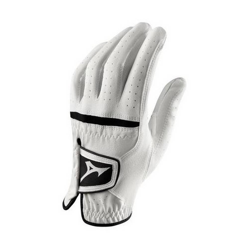 Panske Rukavice Mizuno Comp Golf Biele/Čierne Vypredaj CEVA98460